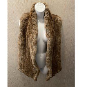 June Brand 100% Real Rabbit Fur Vest